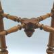 Antique stool / piano stool - upholstered, probably France - Napoleon III, circa 1880