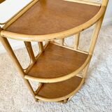 Vintage rattan shelf