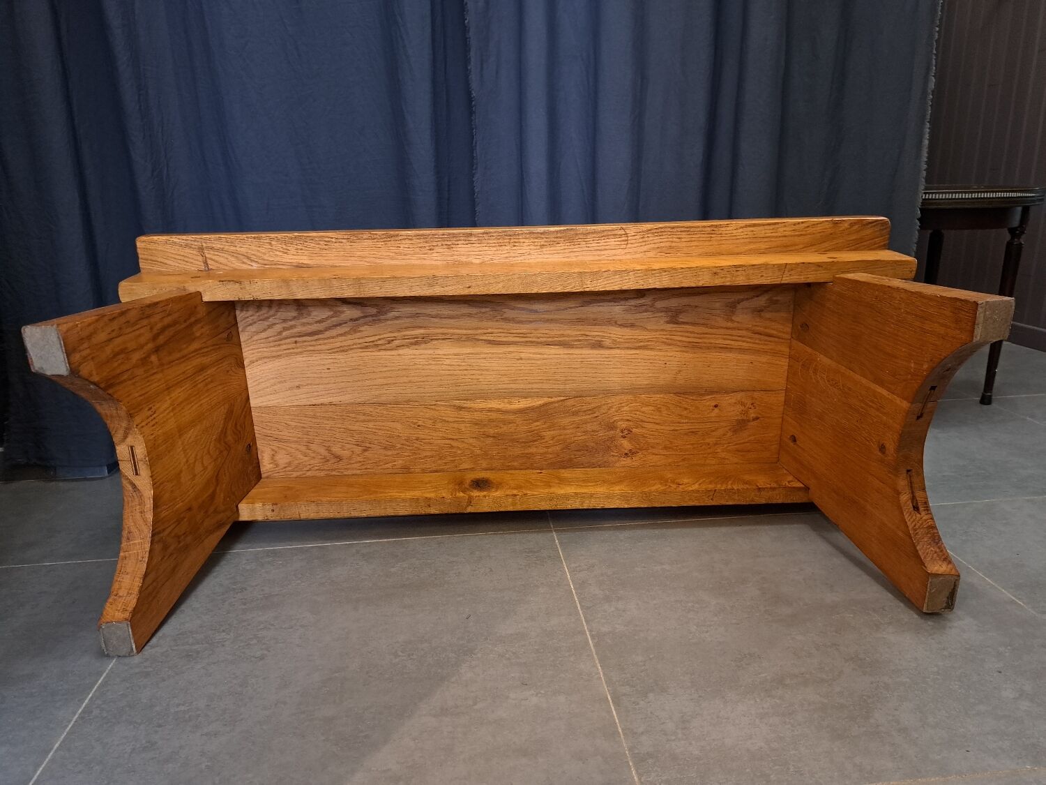 Brutalist elm coffee table