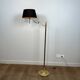 Reading Floor Lamp with Adjustable Arm in Gold Brass. French Work. Vers