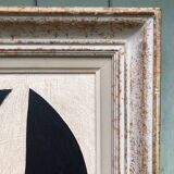 Abstract painting on panel
