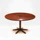 Danish Mid Century Yin-Yang teak extending dining table by Ole Gjerløv-Knudsen and Torben Lind