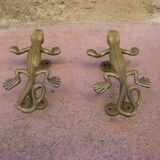 Pair of bronze handles