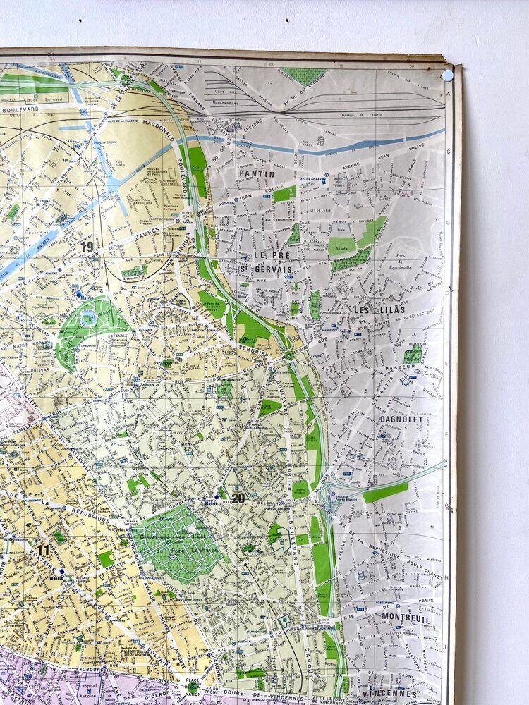 Map poster - Plan de Paris, 1981