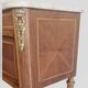 Louis XVI style side table - Marquetry wood and gilded bronze