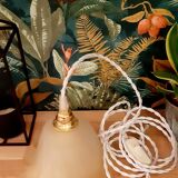 Vintage tulip hand lamp