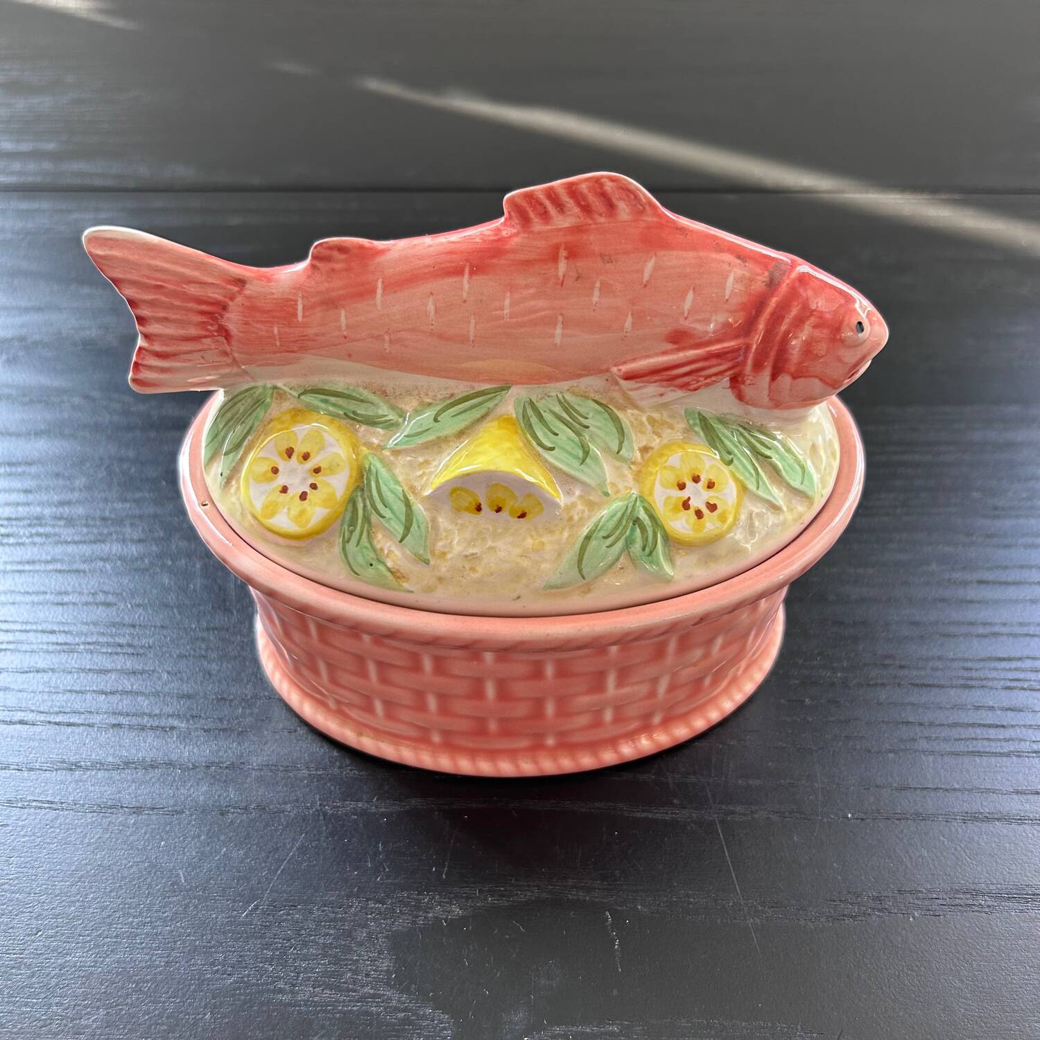 Terrine poisson et citrons en barbotine