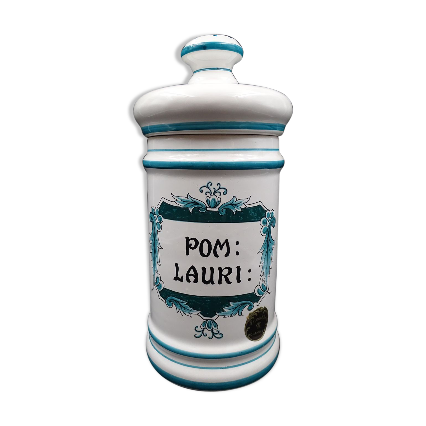 Clamecy earthenware pharmacy pot - Pharmacy Decoration - Medicine