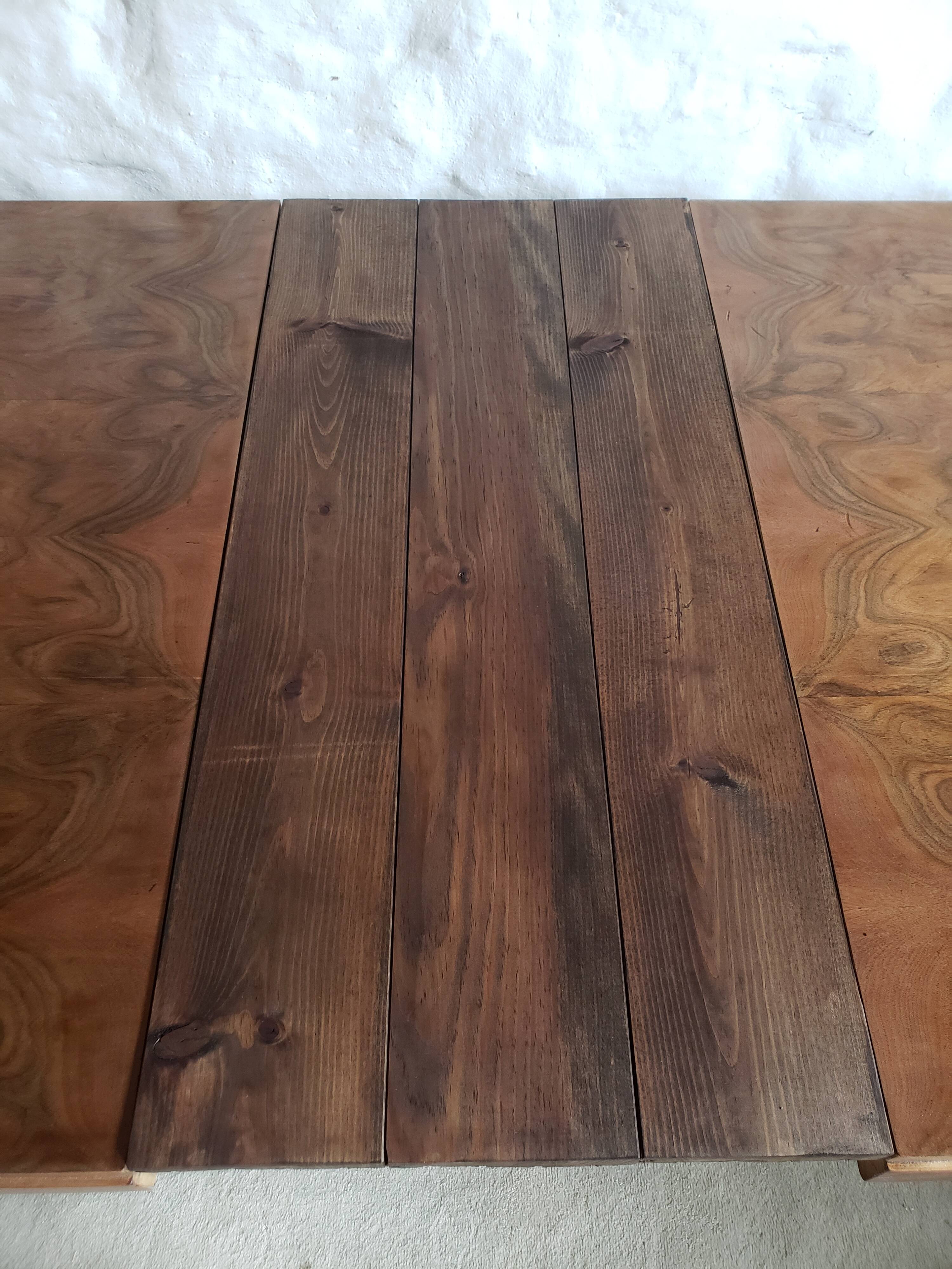 Walnut art-deco table