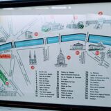 Poster framed "along the seine"