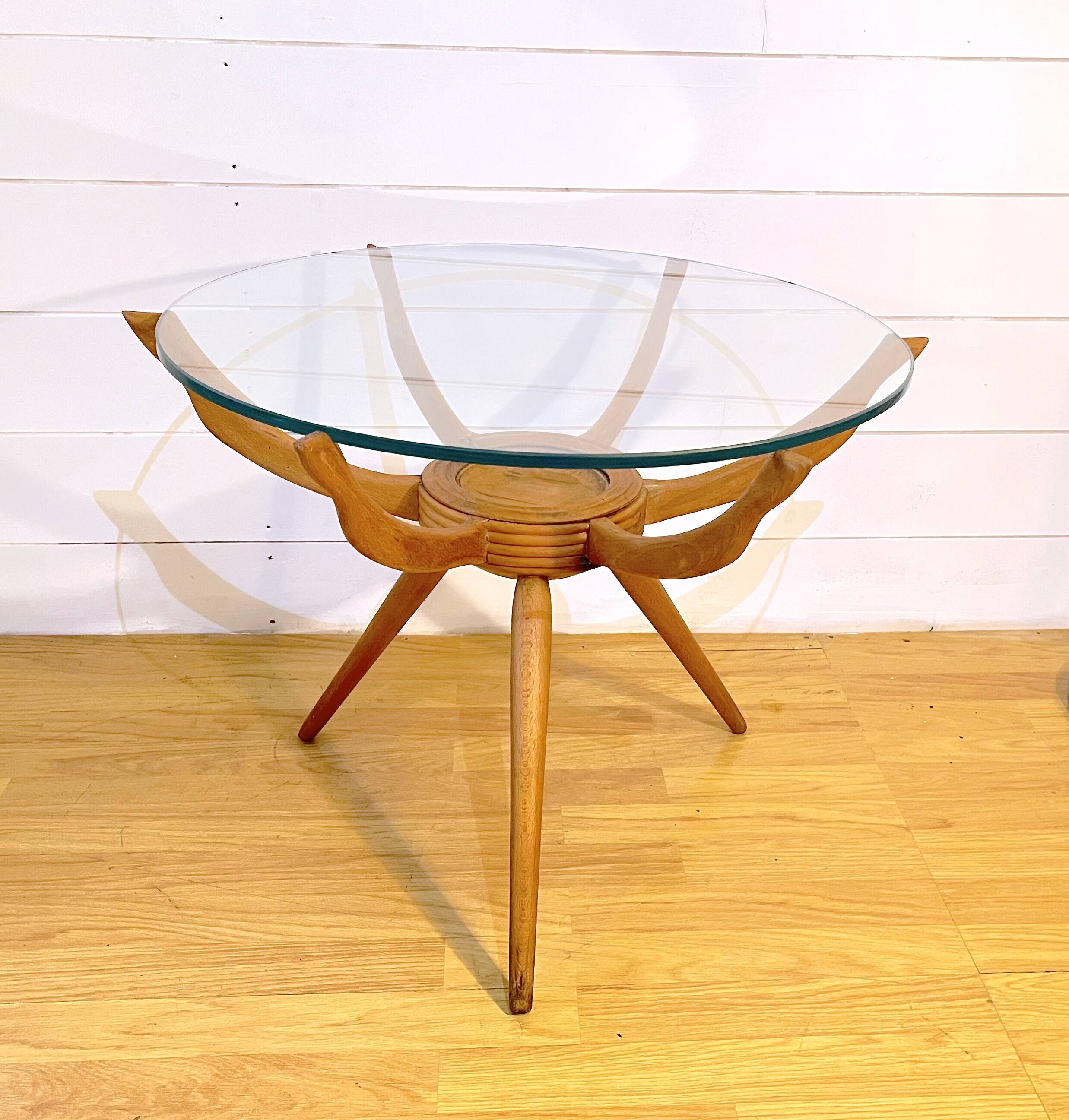 Carlo De Cali, "Ragno" (Spider) coffee table, Italy, 1950s