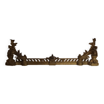 barre de cheminée en bronze