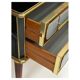 Italain Sideboard Made Of Solid Wood And Covered With Colored Glass 1950S