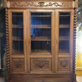 Large solid oak library