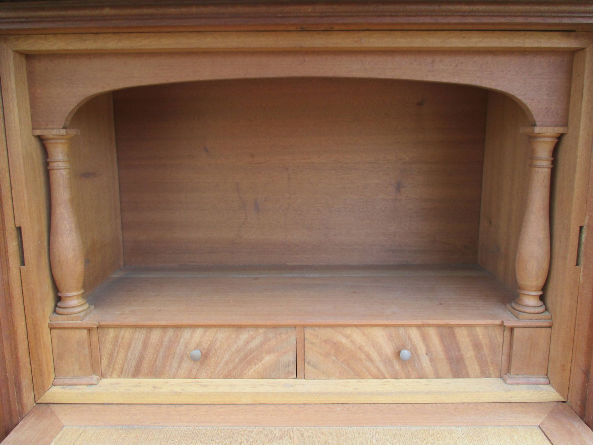 Louis XVI style mahogany secretary from the 19th century.