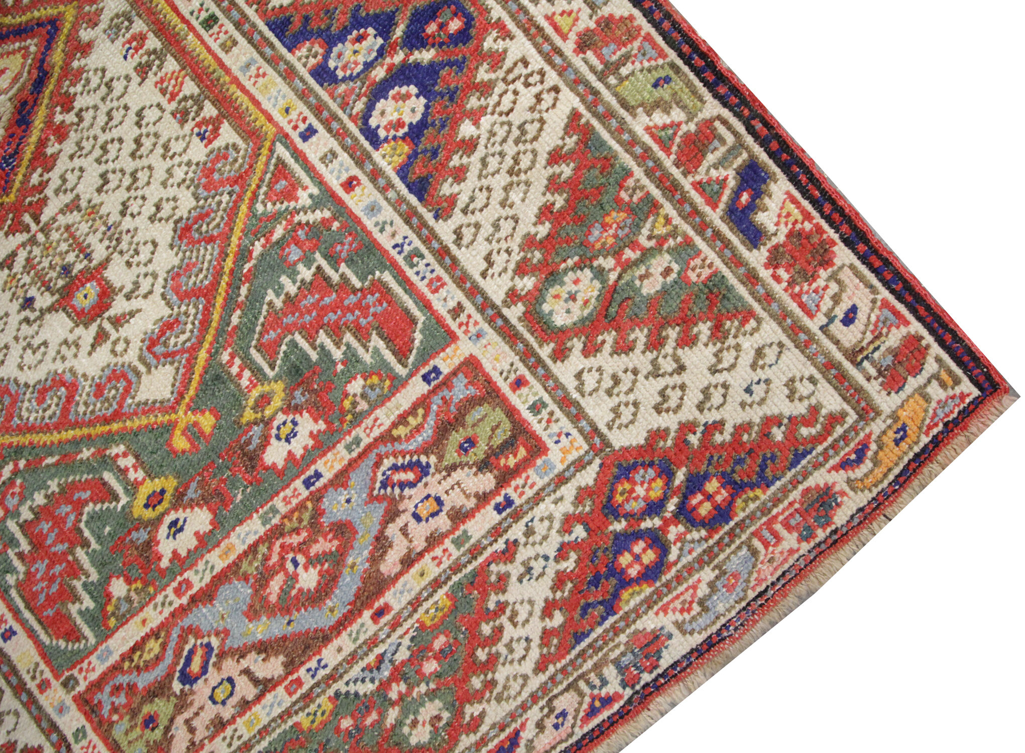 Traditional vintage wool turkish area rug- 130x190cm