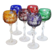 Coloured glasses from the Etzel crystal factory in Bitche Saint Louis