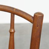 Vintage Bistro Chair with Woven Seat