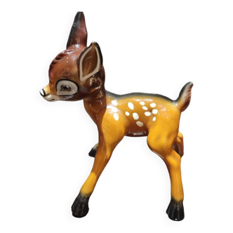 Bambi in glazed earthenware