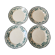 Série de 4 assiettes terre de fer model guadeloupe