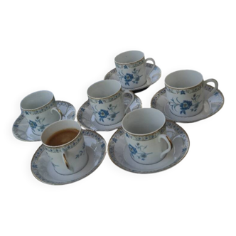 Limoges porcelain coffee service – Haviland France – floral model b