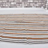 Oushak Vintage Stripe Hemp Rug sku 3683