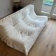 Canapé 3 places Togo Ligne Roset en Alcantara coloris Eggshell