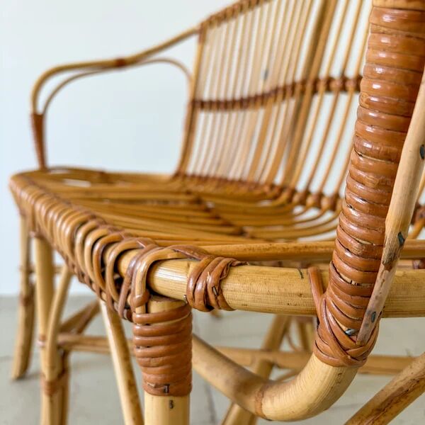 Rattan 2 seater sofa
