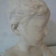 Bust young boy in plaster