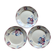 Ensemble de 3 assiette Luneville modèle Evreux