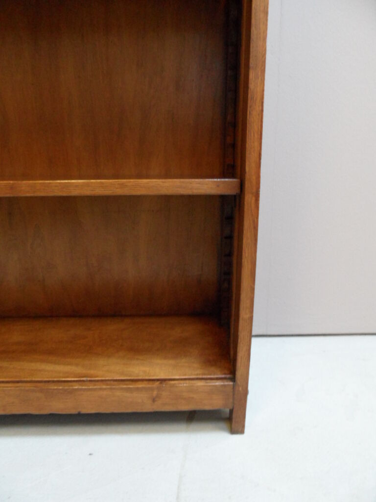 Vintage oak open bookcase