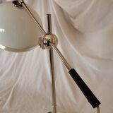 Articulated lamp, plastic and chrome, mushroom, 1970 style