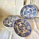 6 Villeroy & Boch plates in blue porcelain, Burgenland service