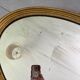 Vintage oval gold mirror