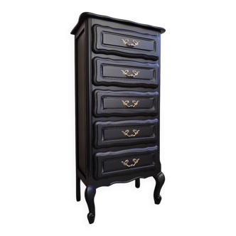 Vintage black chiffonier