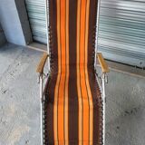 Set of two relaxing garden armchairs, deckchairs, lounge chairs