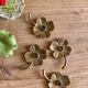 Set of 4 small vintage brass candlesticks/candle holders