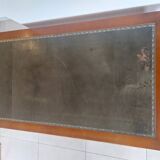Wooden desk, leather top, extensions