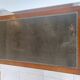 Wooden desk, leather top, extensions