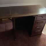 Small desk with 3 drawers and a folding shelf