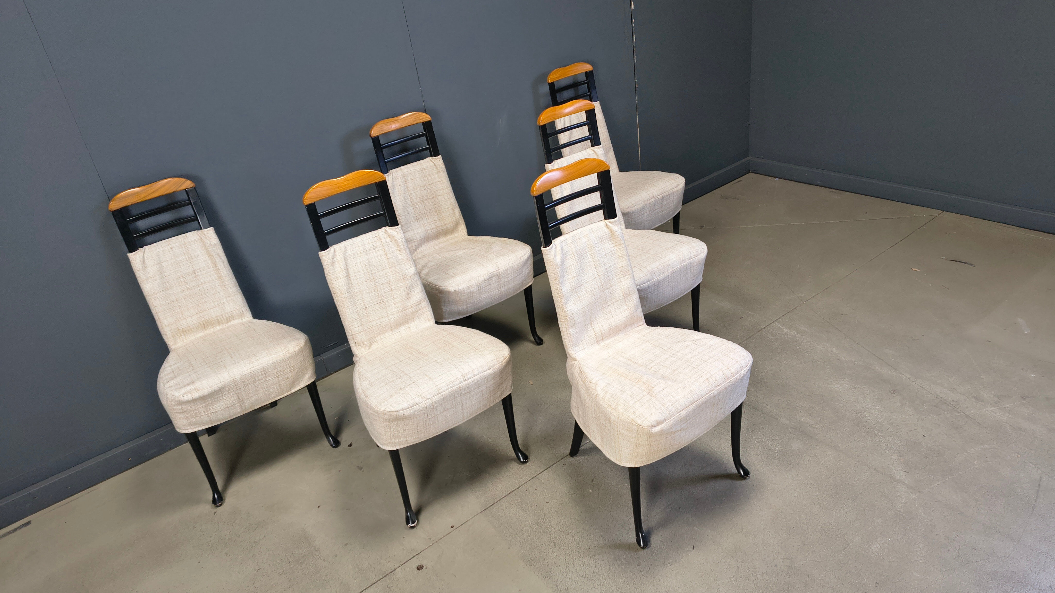 Vintage dining chairs by Giorgetti, 1970s
