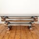 Design coffee table with chrome legs 70