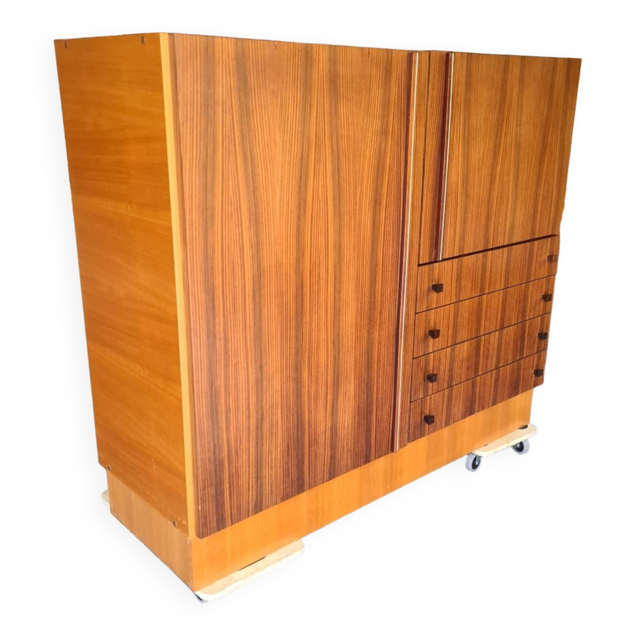 Meuble de rangement teck, buffet Luigi Bartolini 1960