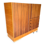 Meuble de rangement teck, buffet Luigi Bartolini 1960