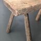 Banc de traite en bois blond