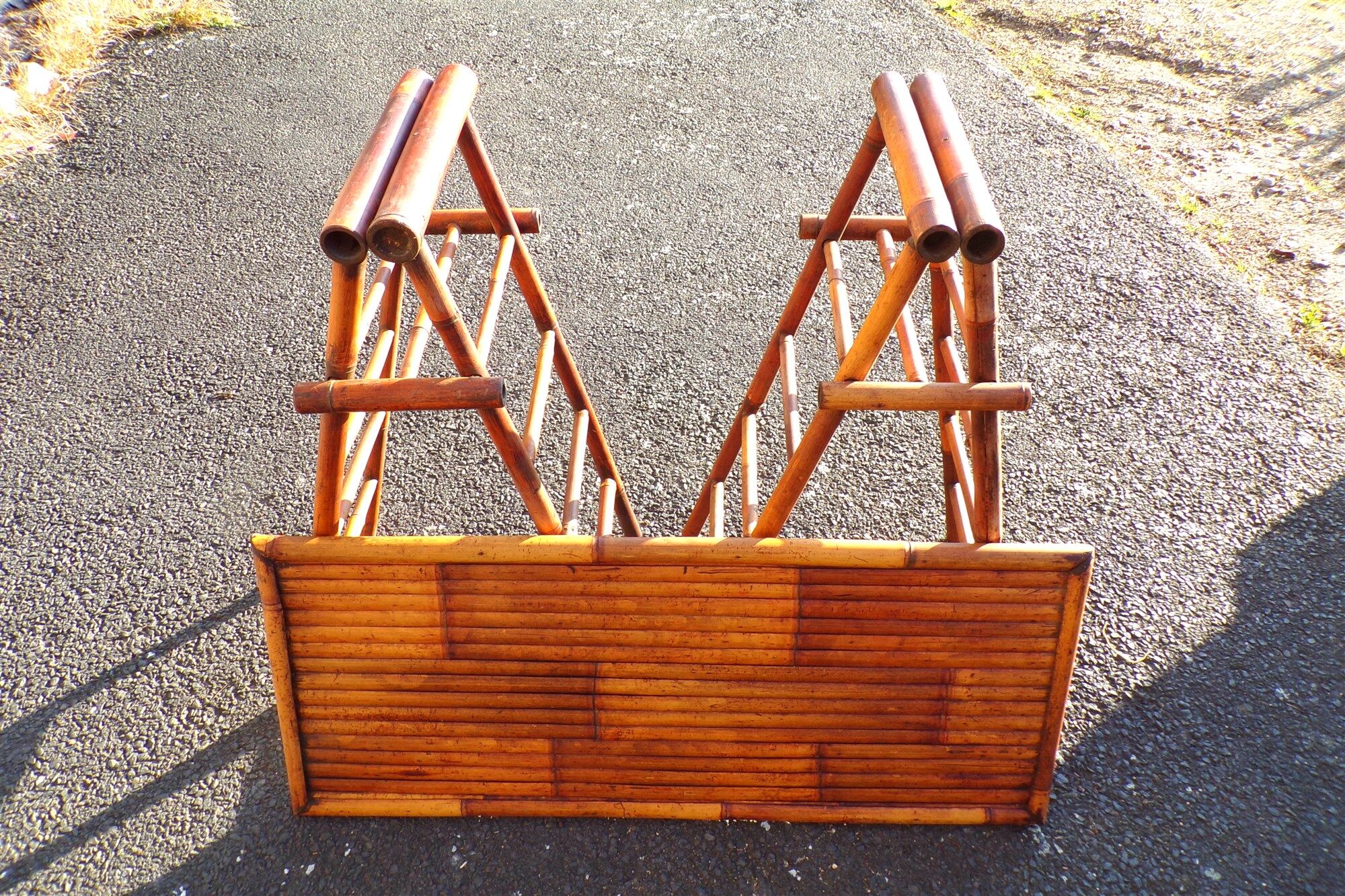 Rare old bamboo console