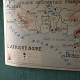 Geographic vintage - black Africa map