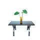 Table d’appoint en fer forgé vintage brutaliste par Raymond Subes