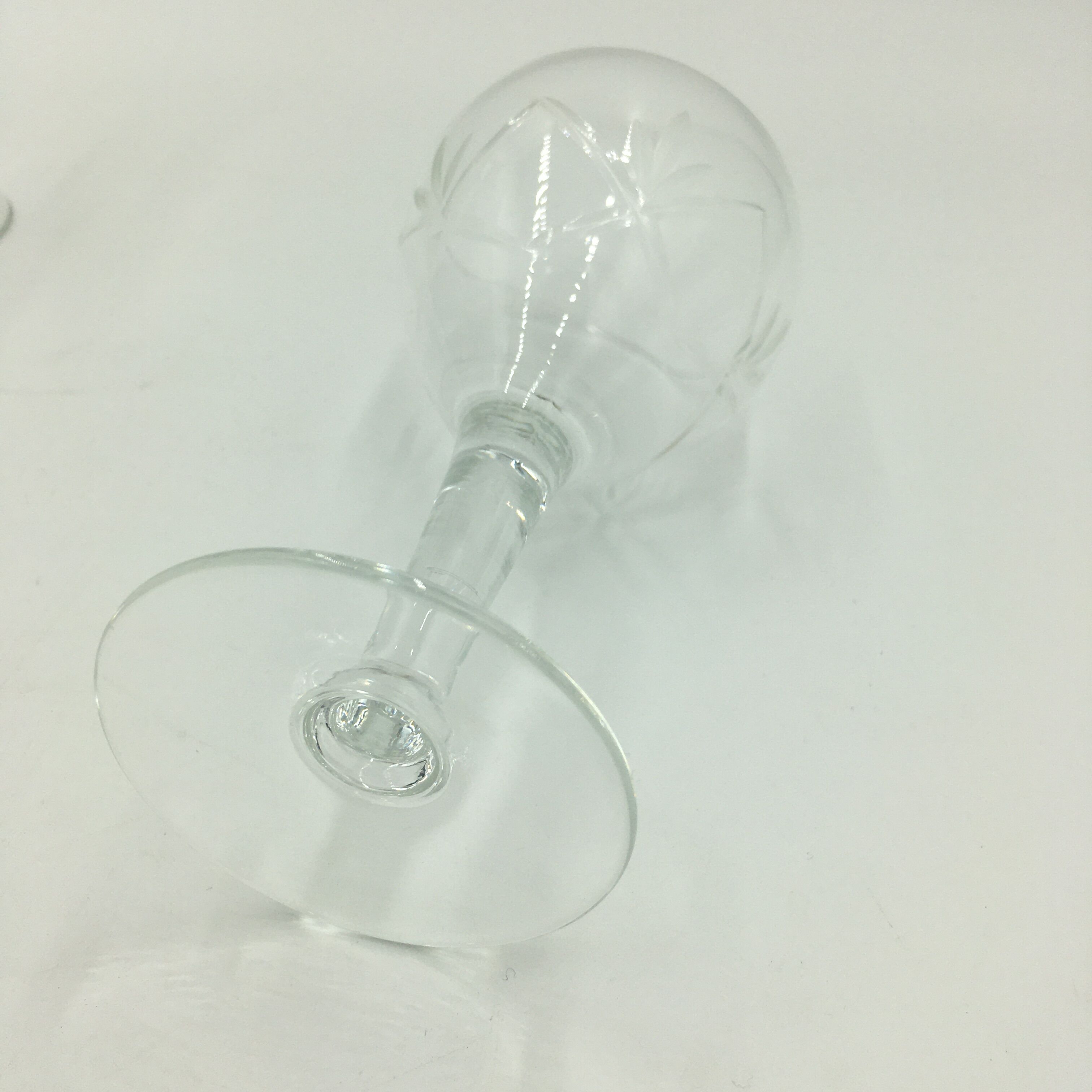 Lot of 7 crystal wine glasses