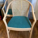 Wooden and cane chair
